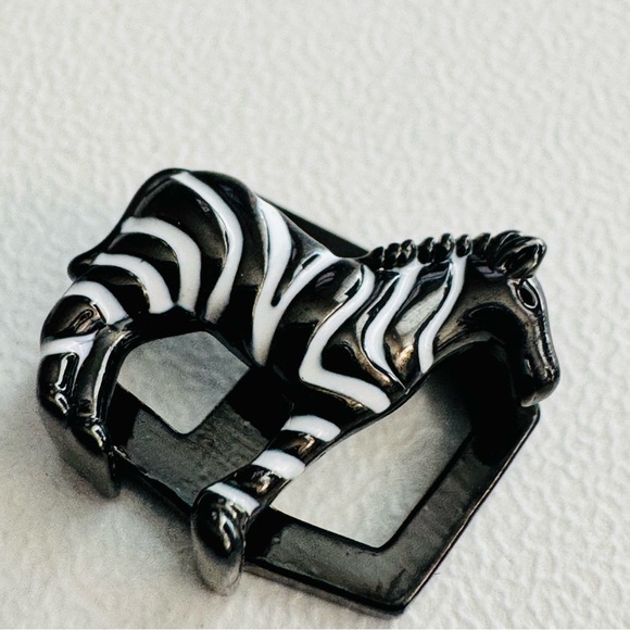 Keep Collective Zebra Charm – Black & White Enamel Animal Charm - Picture 2 of 3